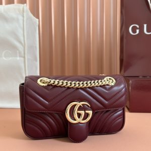 【原厂皮配(Cdfmall三亚免税店手提袋】 GG marmont最新专柜版本 对版色 图1
