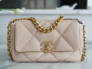 °CHANE·L春夏新品 19bag 浅杏 小号 图1