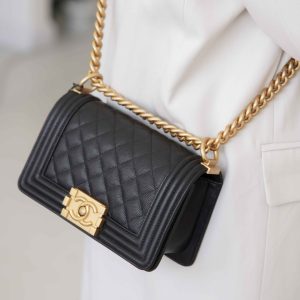 Chanel leboy 小球纹黑金小号 图2
