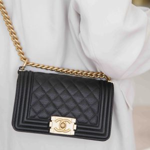 Chanel leboy 小球纹黑金小号 图3