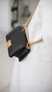 Chanel leboy 小球纹黑金小号 图4