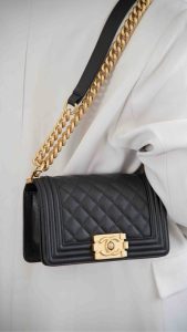 Chanel leboy 小球纹黑金小号 图5