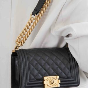 Chanel leboy 小球纹黑金小号 图5