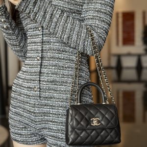 CHANEL 24k CoCo Handle Nano 黑色 图7