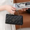 Chanel 25s 交叉手柄kelly 黑金 横版 图1
