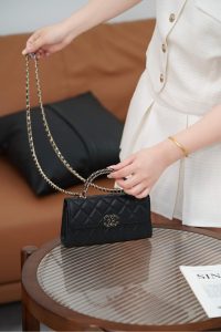 Chanel 25s 交叉手柄kelly 黑金 横版 图2
