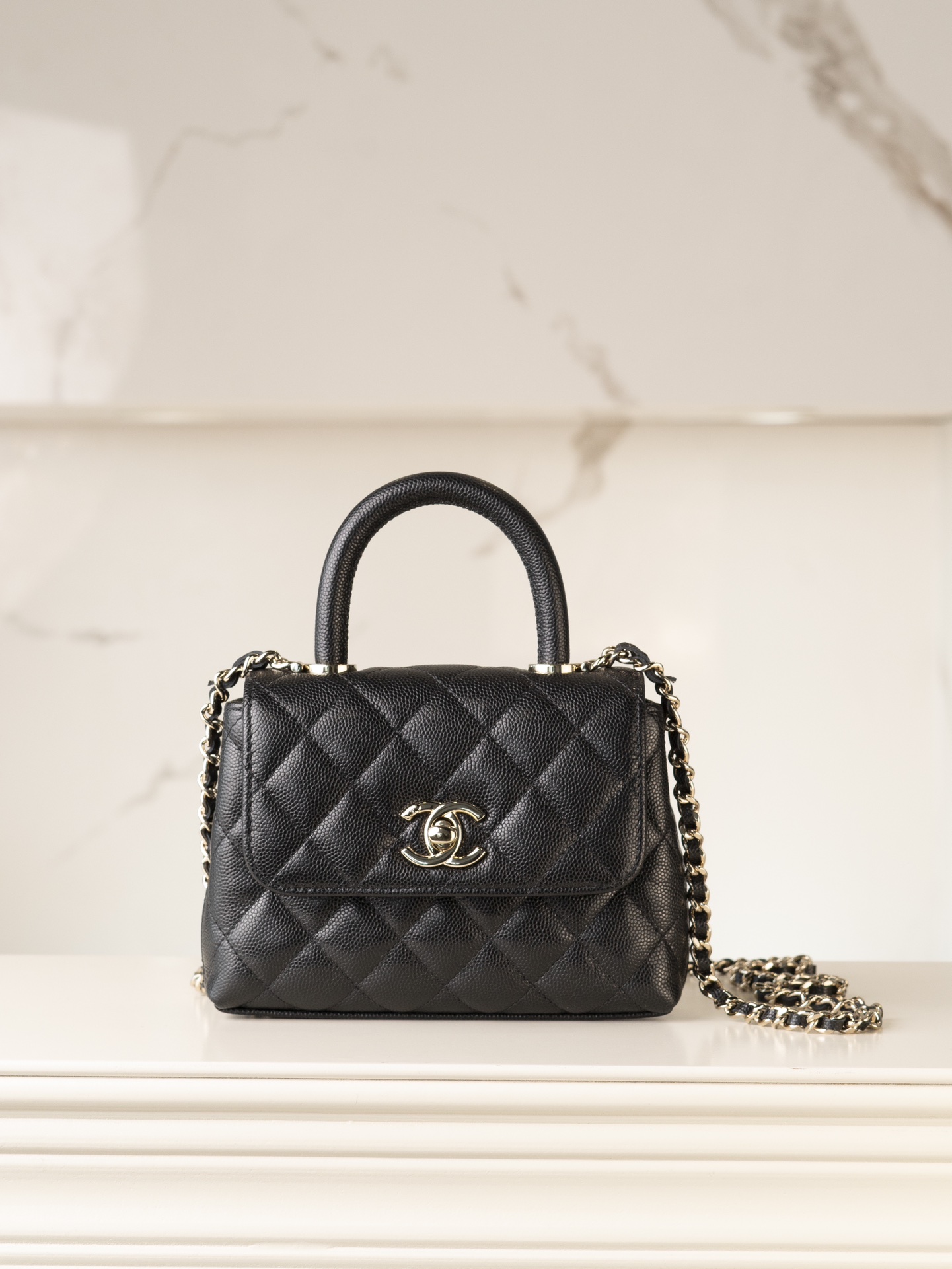 CHANEL 24k CoCo Handle Nano 黑色 图1