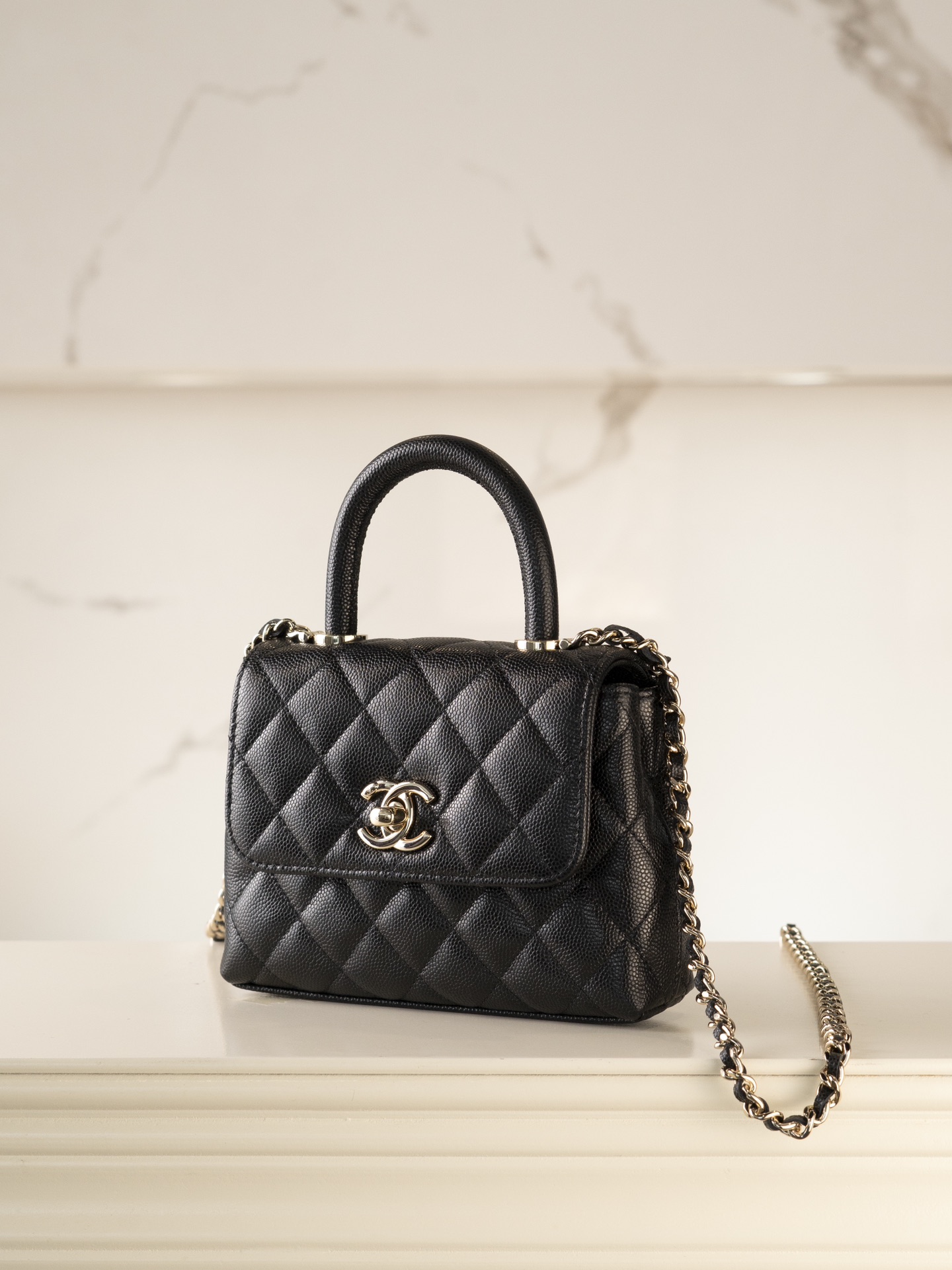 CHANEL 24k CoCo Handle Nano 黑色 图3
