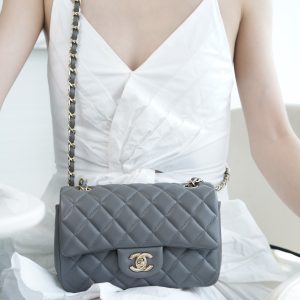 CF Classic Flap |羊皮 MINI 深灰色 图3