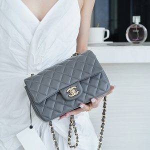 CF Classic Flap |羊皮 MINI 深灰色 图5