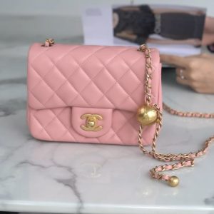 Chanel 金属球方胖子 粉色 图1