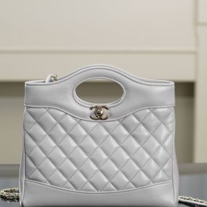 Chanel 31bag mini 浅灰 图1
