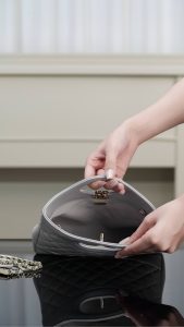 Chanel 31bag mini 浅灰 图8