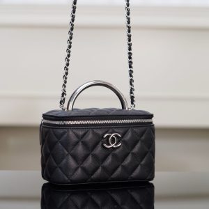 Chanel 25P 隐藏款 手柄长盒子包 荔枝牛 图5