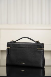Chanel 26A系列 LP盒子包 黑金 大号 图5