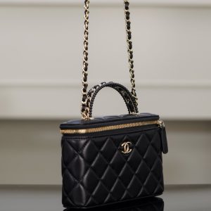 chanel 25P 新款编织手柄 盒子包 图3