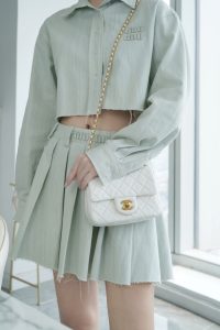 Chanel 金属球方胖子 白色 图8
