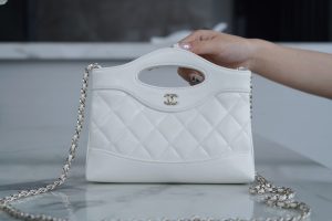 CHANEL 横款31bag nano 白色 图1