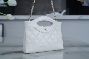 CHANEL 横款31bag nano 白色 图4
