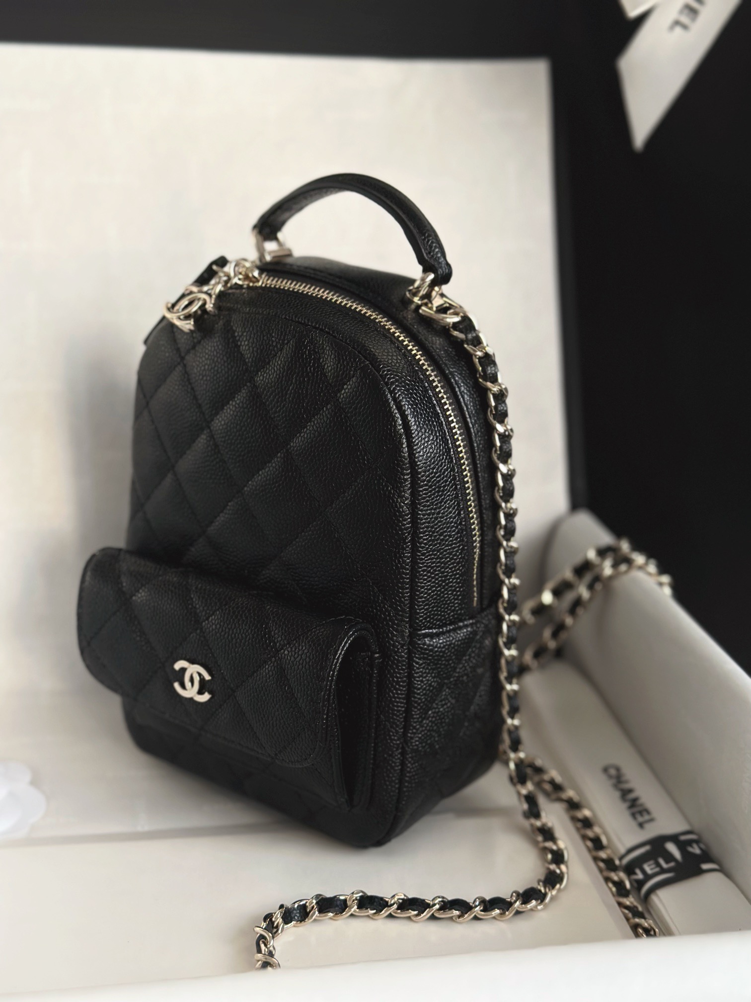 24c mini双肩包 黑色 尺寸18*22*10cm 图9