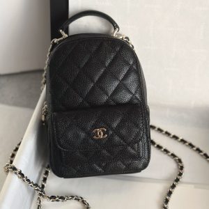 24c mini双肩包 黑色 尺寸18*22*10cm 图1