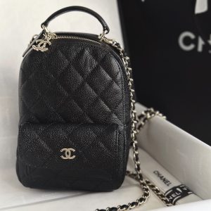 24c mini双肩包 黑色 尺寸18*22*10cm 图3