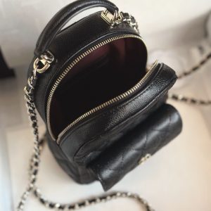 24c mini双肩包 黑色 尺寸18*22*10cm 图4