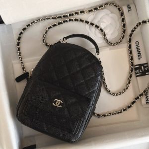 24c mini双肩包 黑色 尺寸18*22*10cm 图8