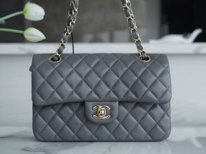 CF Classic Flap|小号 羊皮 深灰ʚྀིɞ 图1