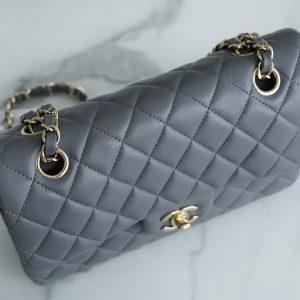 CF Classic Flap|小号 羊皮 深灰ʚྀིɞ 图5