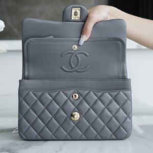 CF Classic Flap|小号 羊皮 深灰ʚྀིɞ 图6