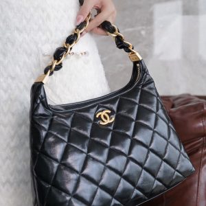 Chanel 24a Hobo黑色 大号 图4
