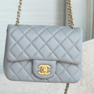 Chanel 金球方胖子 灰蓝色 图1