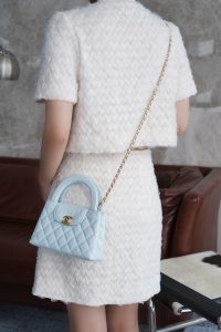 CHAENL 新色 Kelly手柄包 冰川蓝 图2