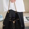 Chanel 黑色麂皮hobo 小号 图1