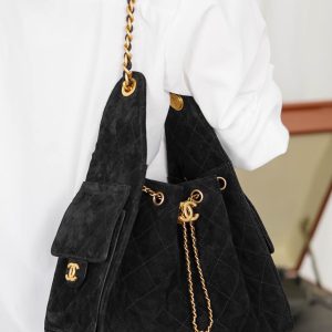 Chanel 黑色麂皮hobo 小号 图3