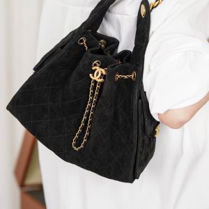 Chanel 黑色麂皮hobo 小号 图5