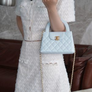 CHAENL 新色 Kelly手柄包 冰川蓝 图7