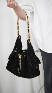 Chanel 黑色麂皮hobo 小号 图8
