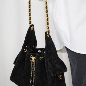 Chanel 黑色麂皮hobo 小号 图8