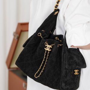 Chanel 黑色麂皮hobo 小号 图9