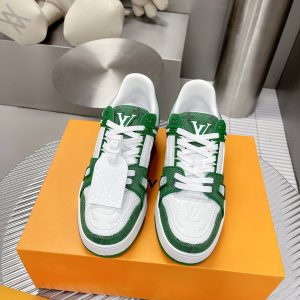 芯片感应 顶级版本驴家2023新色情侣款, LV-路易-威登 原版1:1开发顶级版本!! 鞋面由意大利进口小牛皮拼接,后 图1