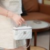 Chanel 25P 隐藏款 手柄长盒子包 白色荔枝牛 图1