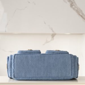 Chanel 25c早春多口袋浅牛仔hobo 大号 图9