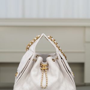 Chanel small hobo 白色 鱼子酱 小号 图1