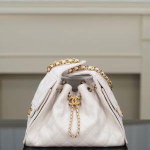 Chanel small hobo 白色 鱼子酱 小号 图4