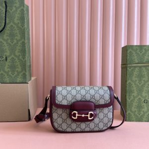 【配置专柜全套包装】Gucci Horsebit 1955系列迷你肩背包 图1