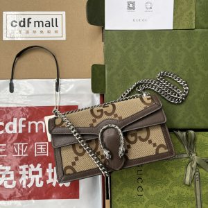 。【原厂皮配(Cdfmall三亚免税店手提袋】质感十足的虎头设计是Dionysus系列的经典特征,唤起人们对典藏设计符号 图1