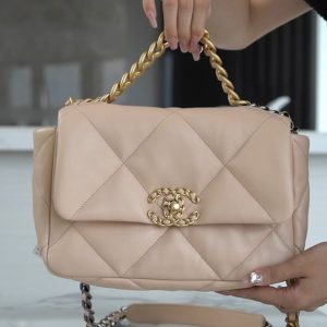 °CHANE·L春夏新品 19bag 浅杏 小号 图1