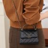 Chanel 25s 交叉手柄kelly 黑金荔枝 竖款 图1